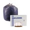 Boardwalk 33 Gallon 14 mic 33 in. x 38 in. Perforated Roll High-Density Can Liners - Natural (25 Bags/Roll, 10 Rolls/Carton)